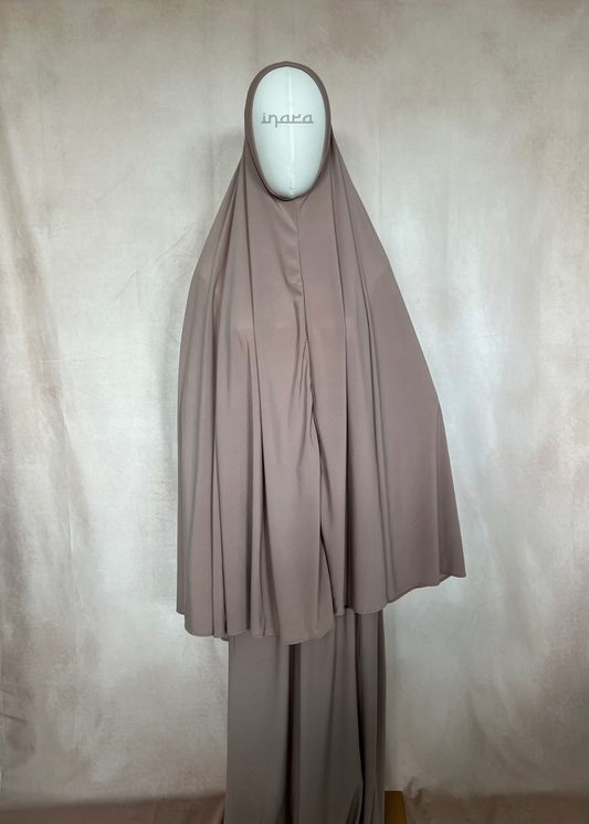 Khimaar set Taupe | Premium Jersey