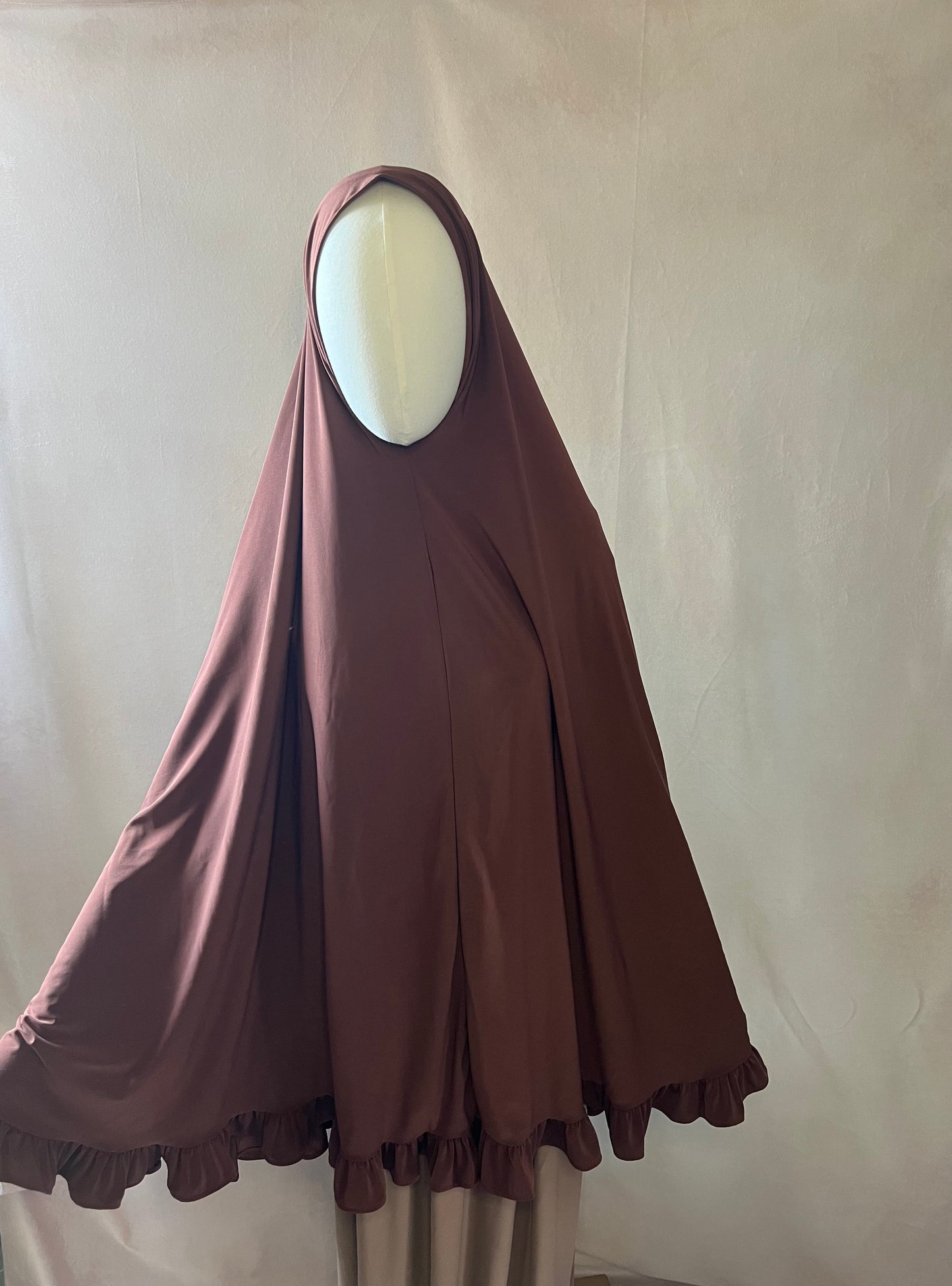 Khimaar ruffle Russet | Premium Jersey (KHIMAAR LOS)